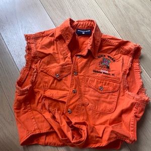 Bike Week American Biker Vintage Orange Crop